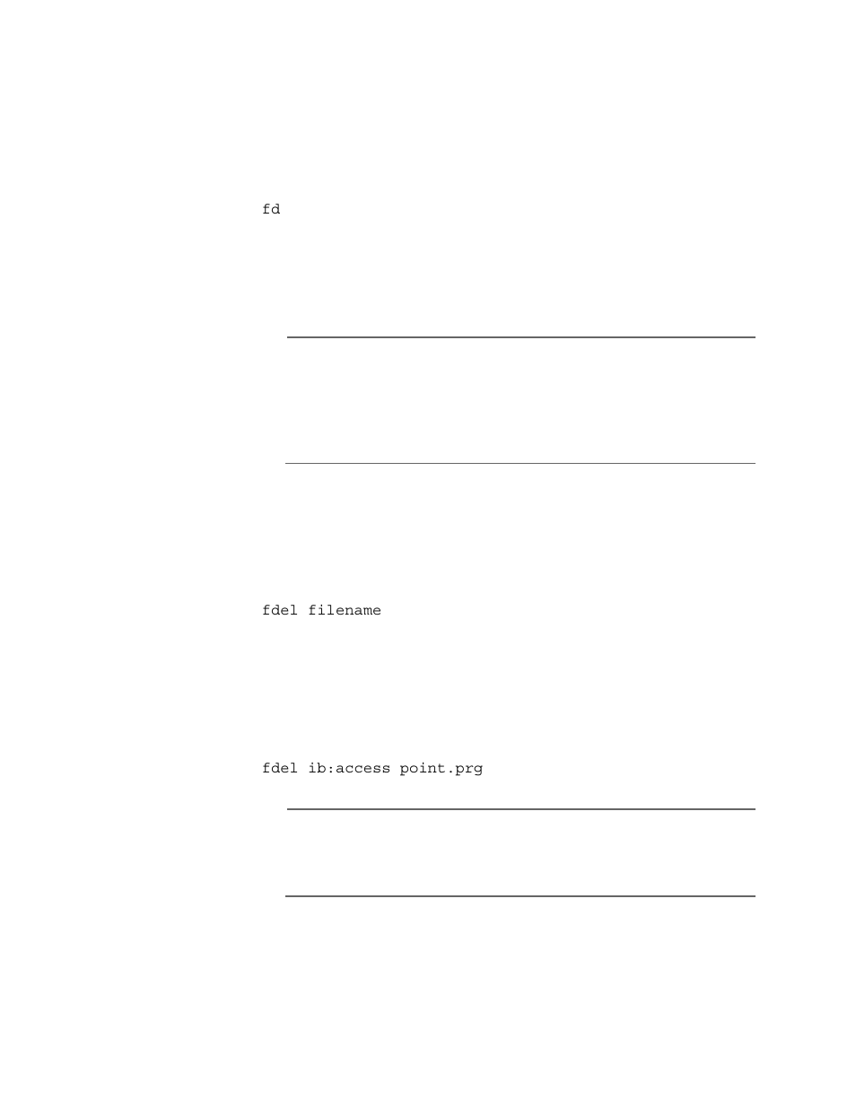 Fdel, Fd fdel | Allied Telesis AT-WL2411 User Manual | Page 197 / 236