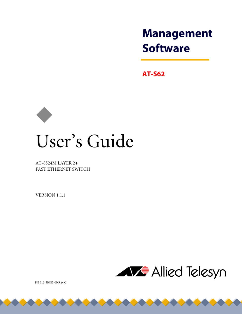 Allied Telesis AT-S62 User Manual | 862 pages