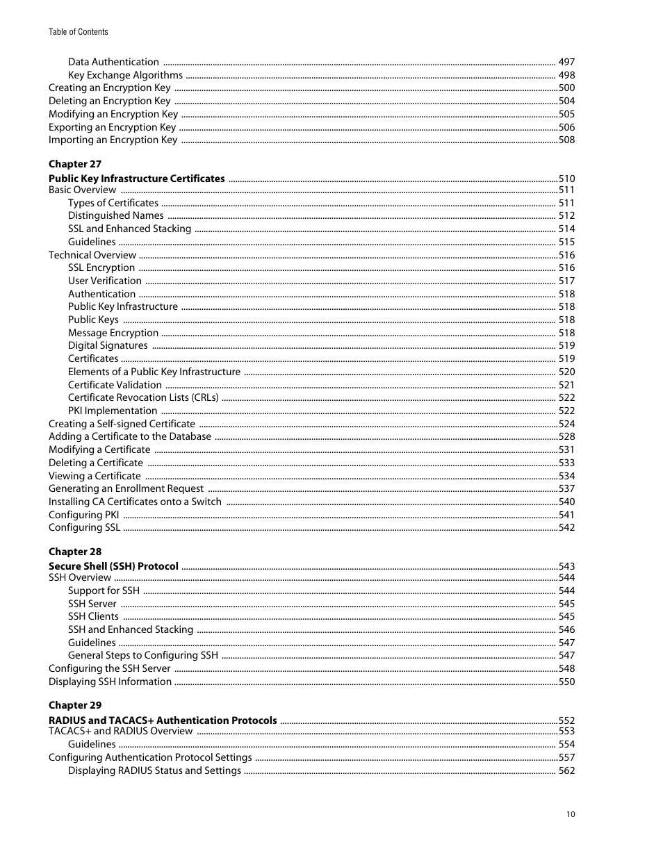 Allied Telesis AT-S62 User Manual | Page 10 / 862