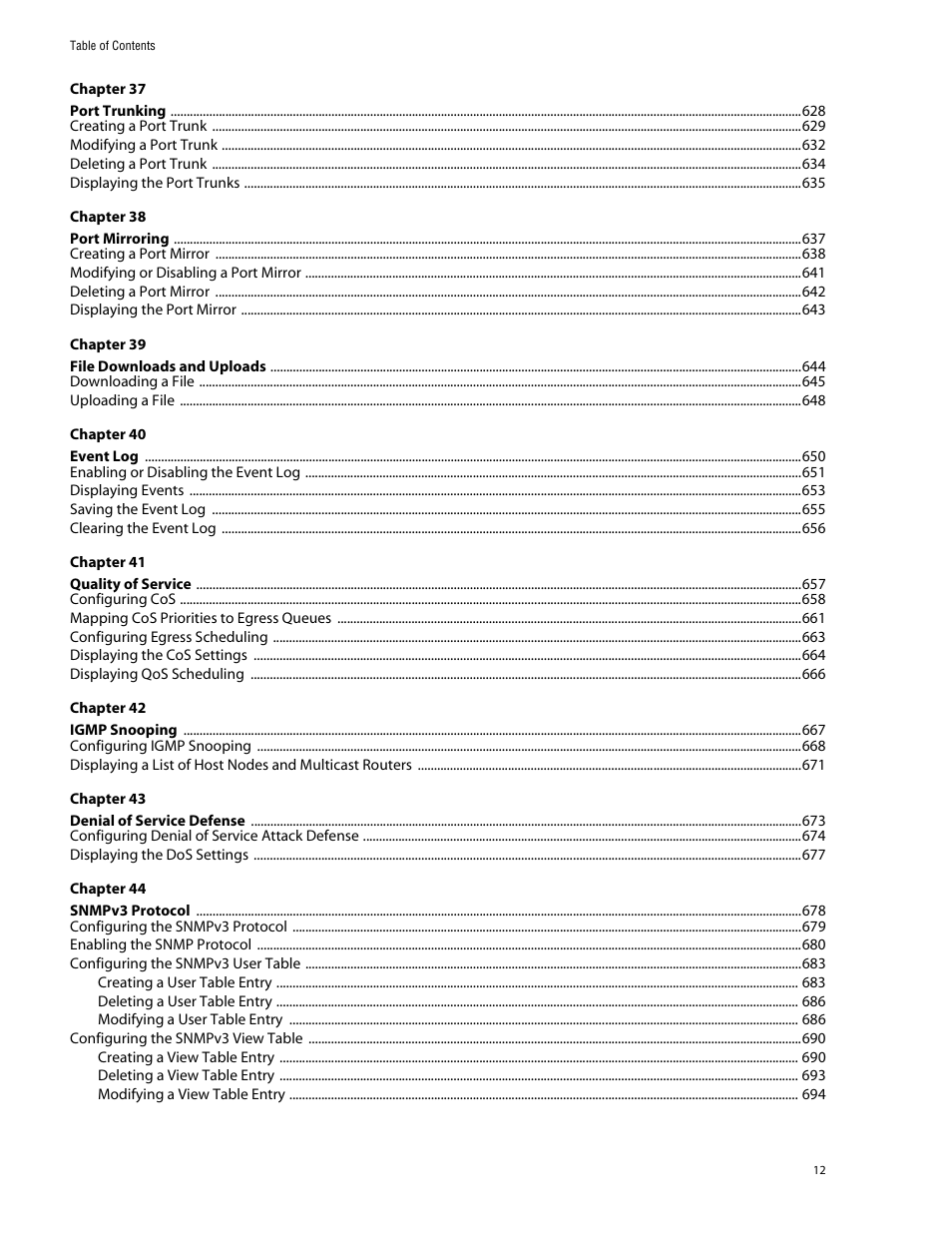 Allied Telesis AT-S62 User Manual | Page 12 / 862