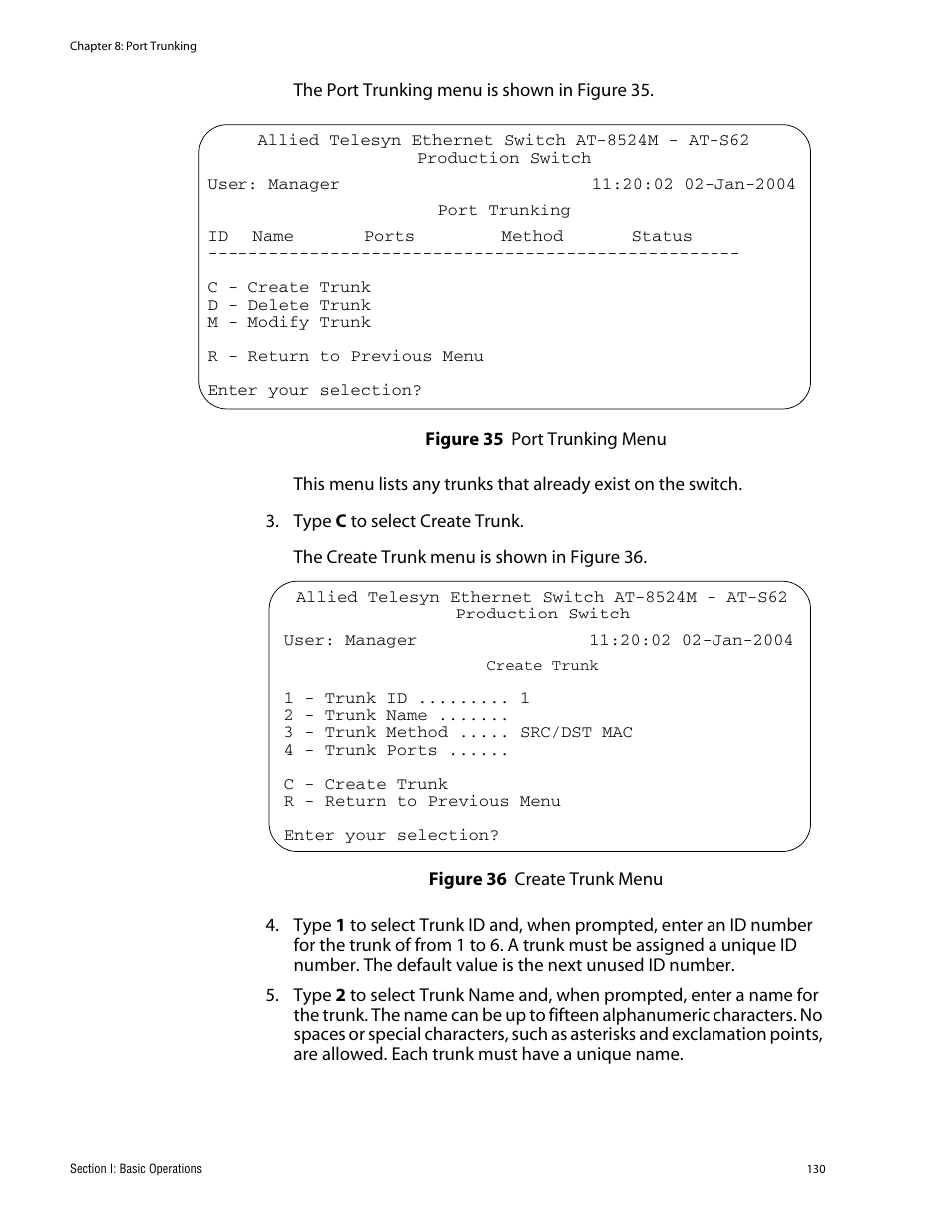 Allied Telesis AT-S62 User Manual | Page 130 / 862