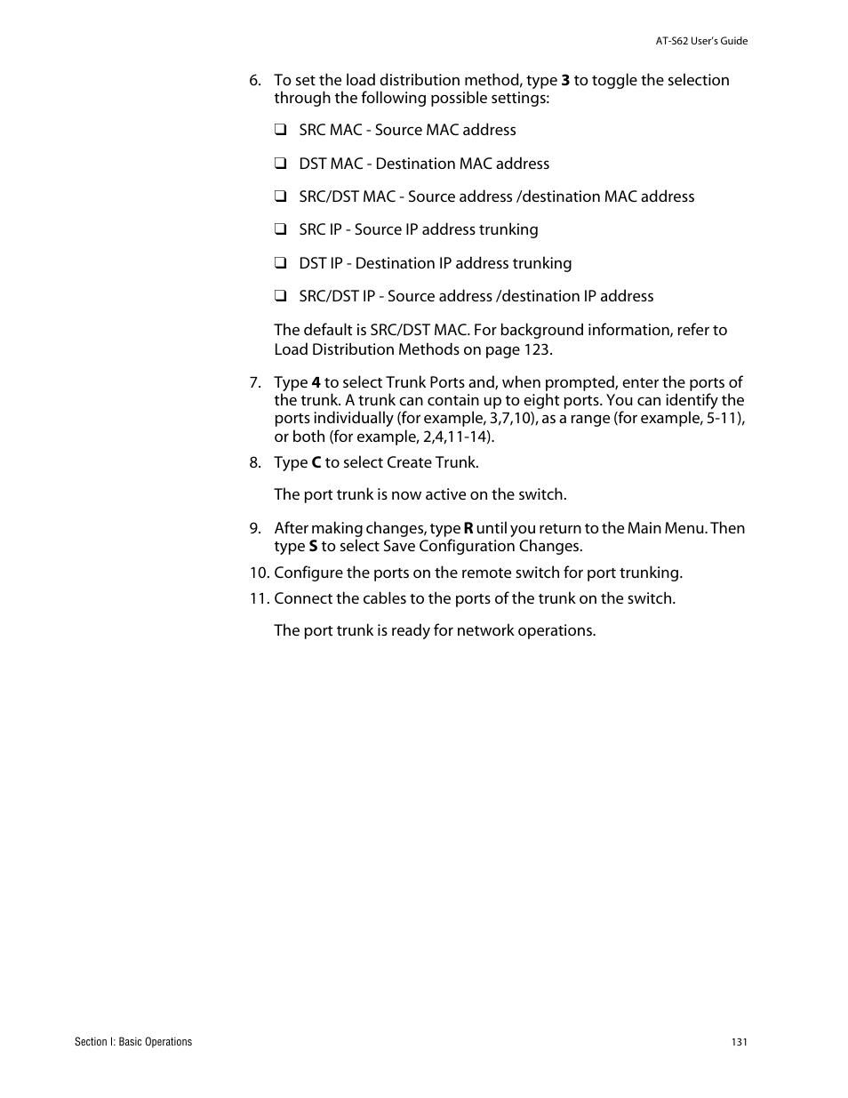 Allied Telesis AT-S62 User Manual | Page 131 / 862