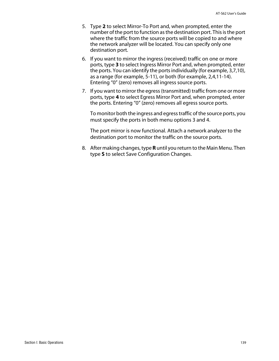 Allied Telesis AT-S62 User Manual | Page 139 / 862