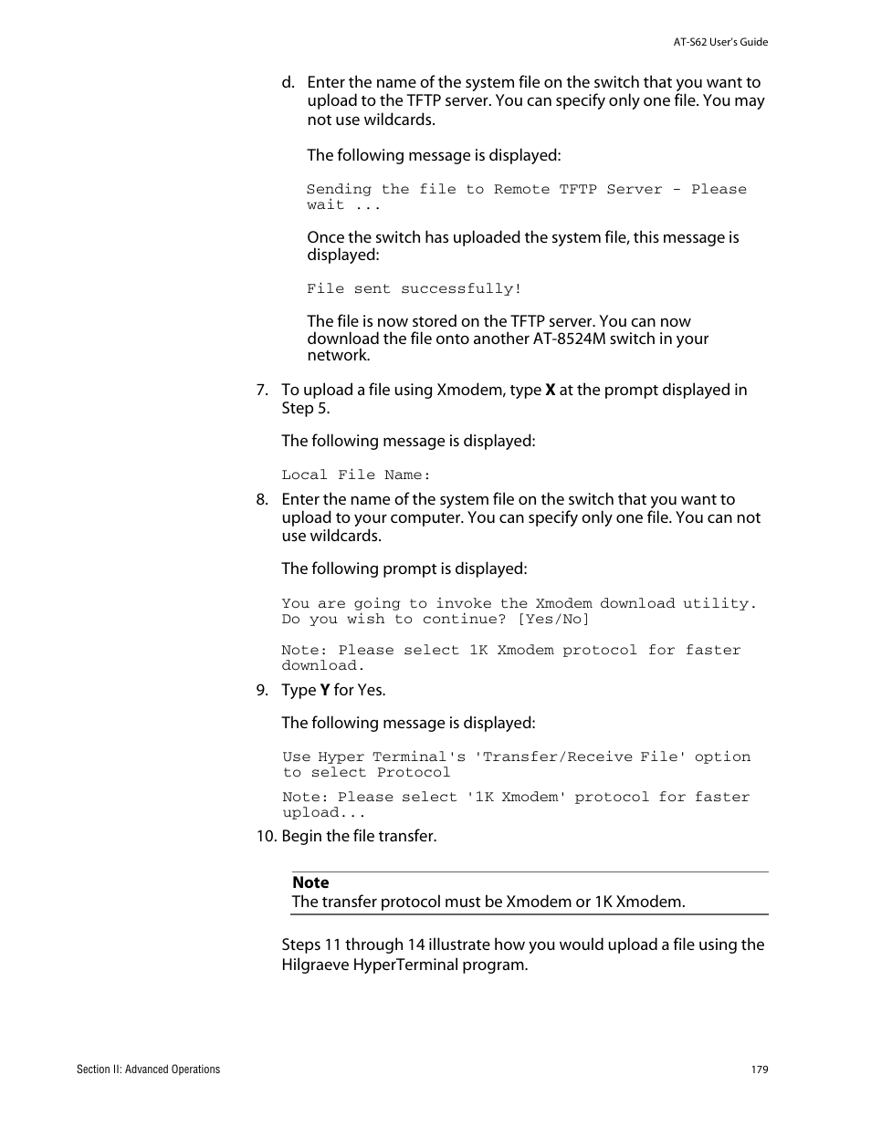 Allied Telesis AT-S62 User Manual | Page 179 / 862