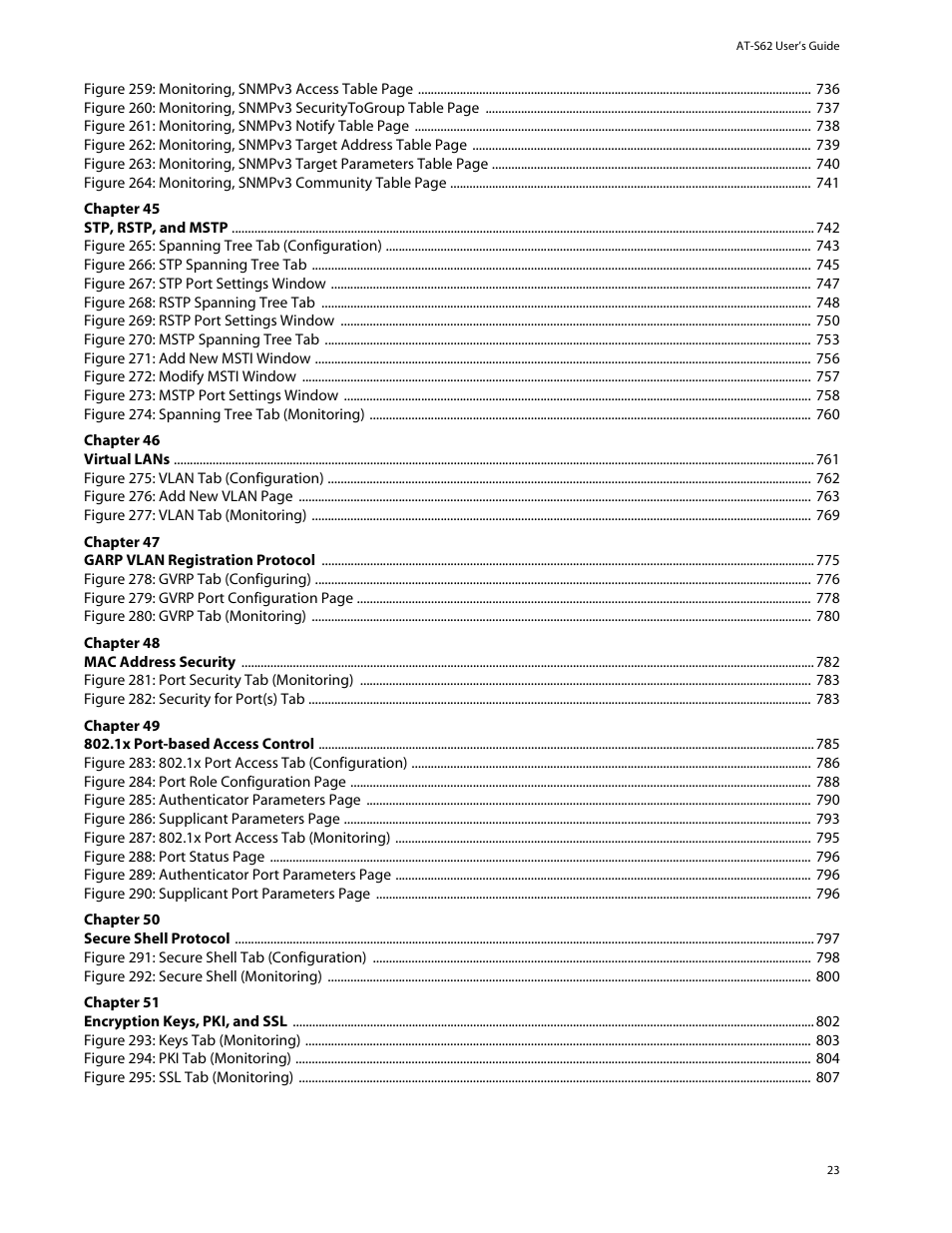 Allied Telesis AT-S62 User Manual | Page 23 / 862