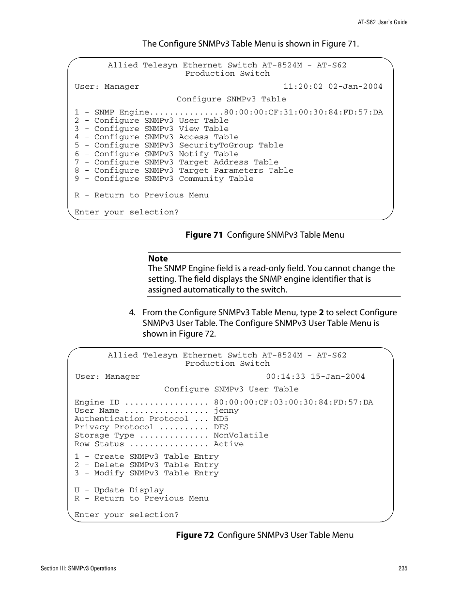 Allied Telesis AT-S62 User Manual | Page 235 / 862