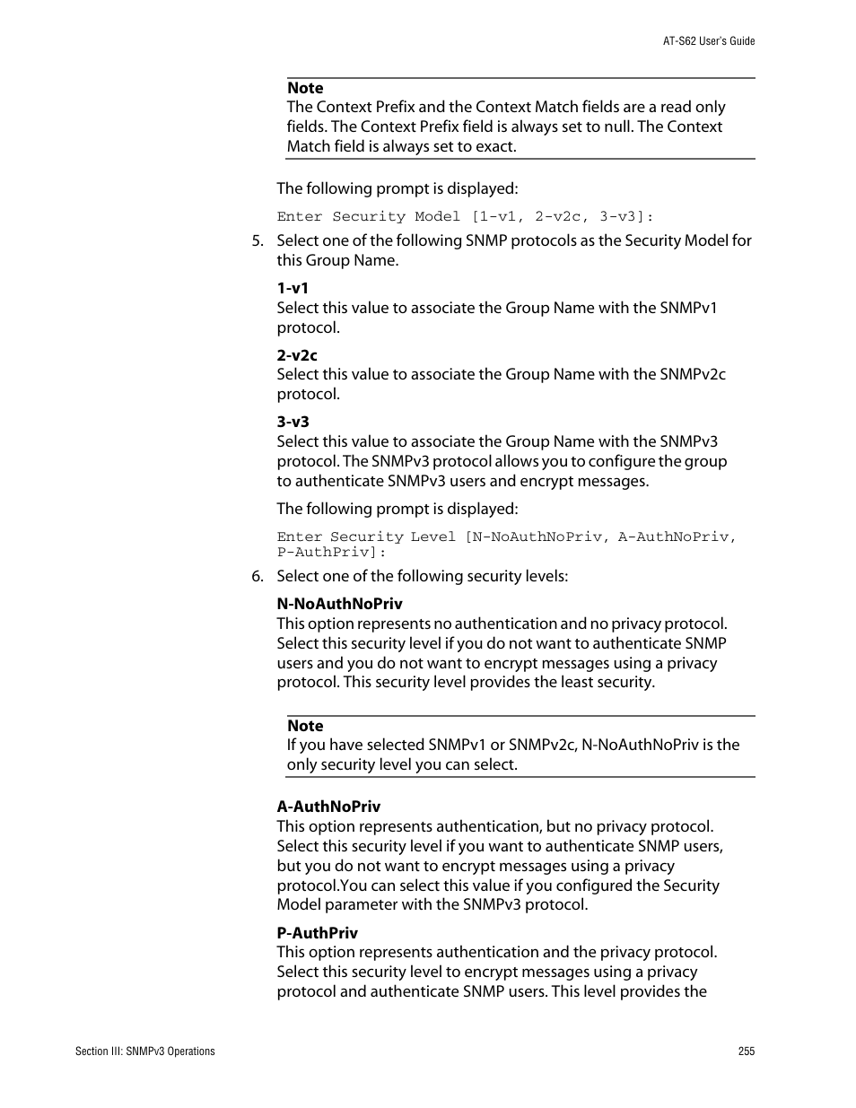 Allied Telesis AT-S62 User Manual | Page 255 / 862