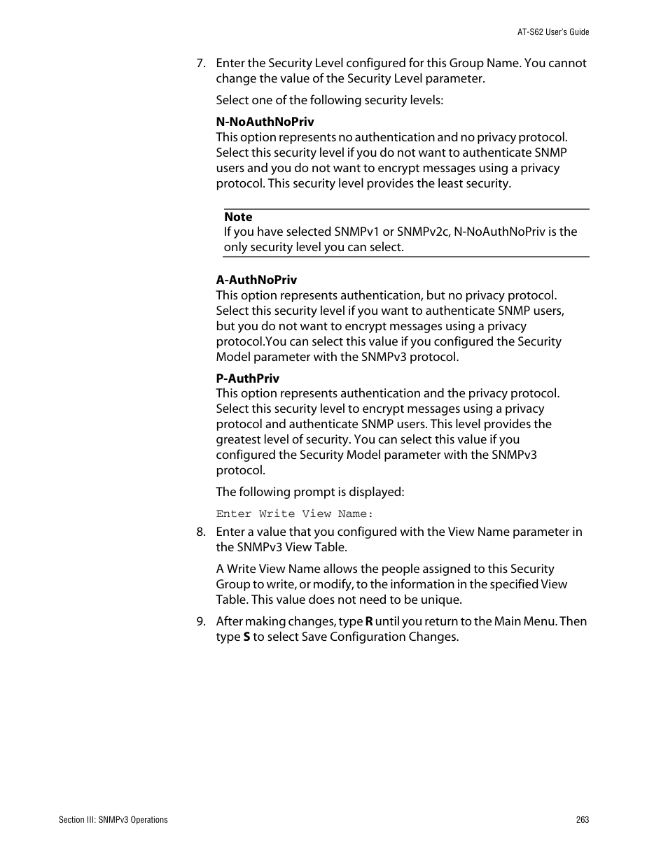 Allied Telesis AT-S62 User Manual | Page 263 / 862
