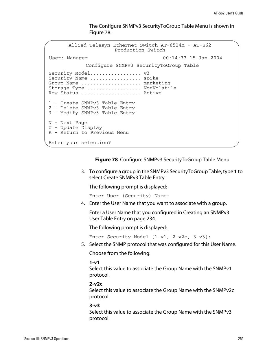 Allied Telesis AT-S62 User Manual | Page 269 / 862