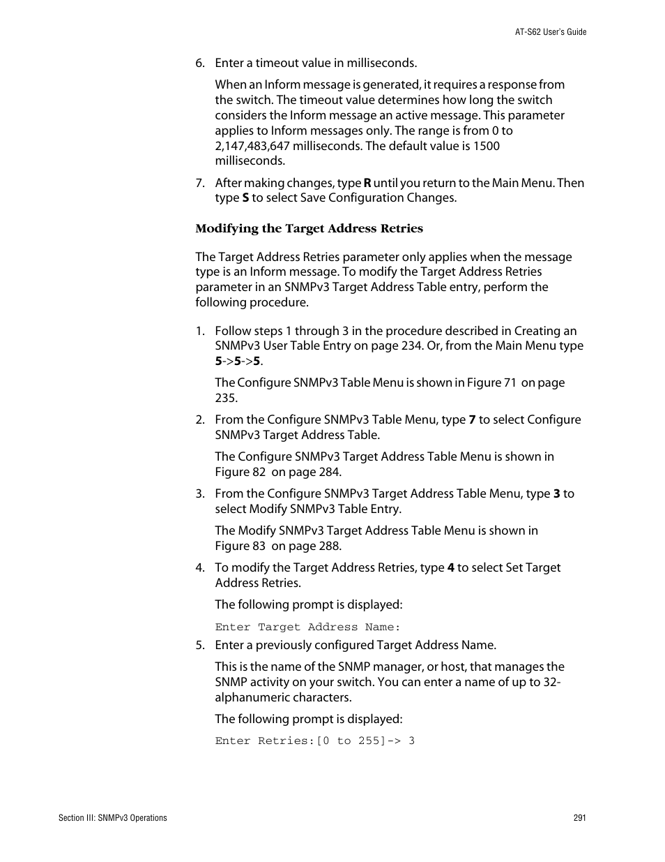 Allied Telesis AT-S62 User Manual | Page 291 / 862