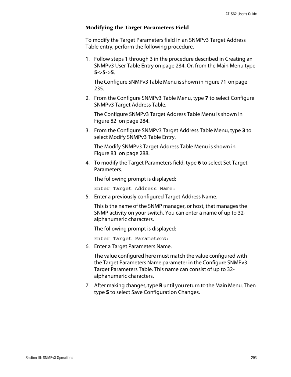 Allied Telesis AT-S62 User Manual | Page 293 / 862