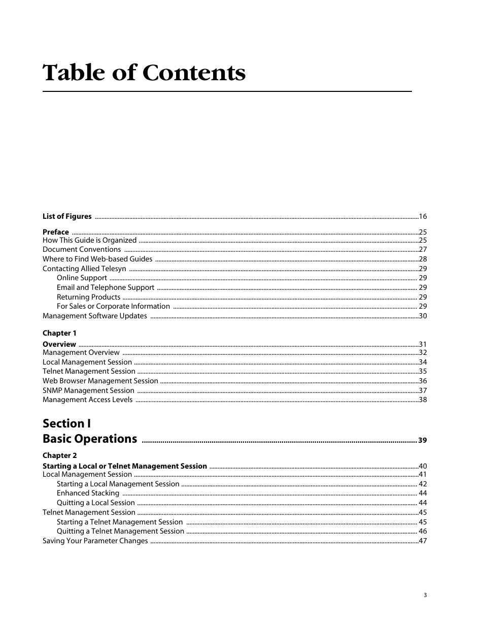 Allied Telesis AT-S62 User Manual | Page 3 / 862
