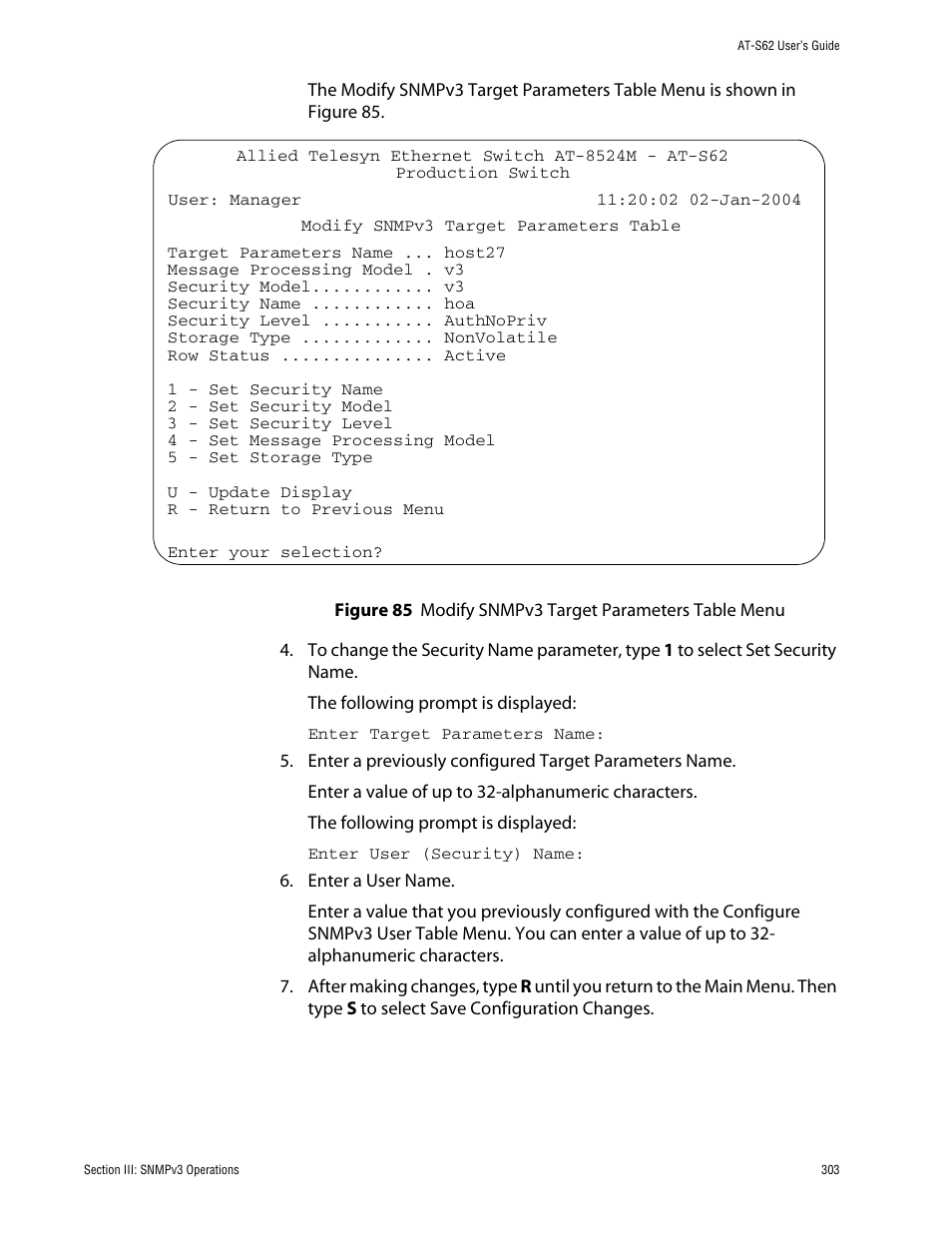Allied Telesis AT-S62 User Manual | Page 303 / 862