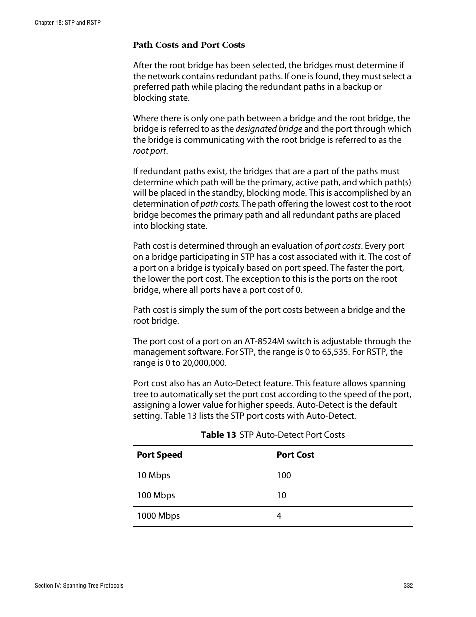 Allied Telesis AT-S62 User Manual | Page 332 / 862