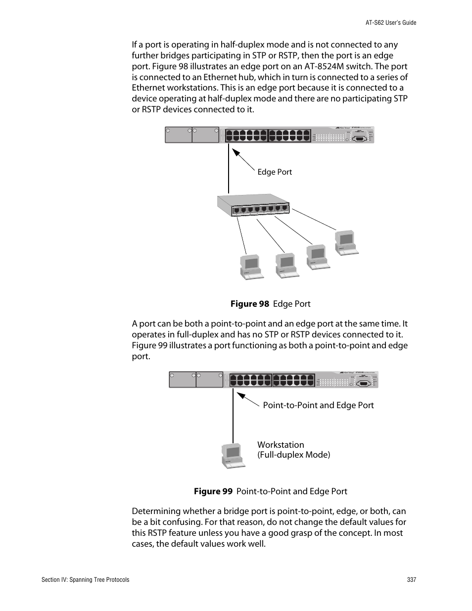 Edge port | Allied Telesis AT-S62 User Manual | Page 337 / 862