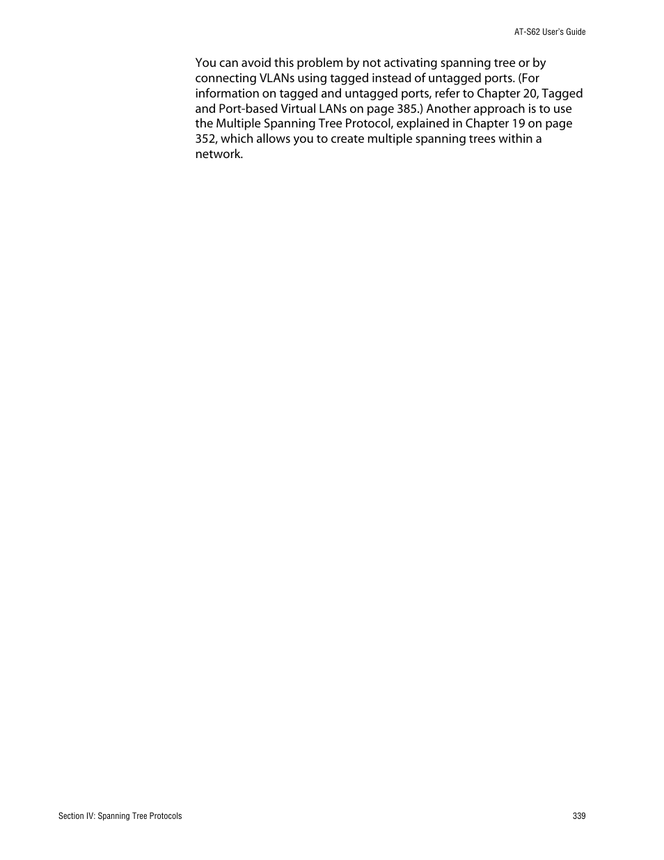 Allied Telesis AT-S62 User Manual | Page 339 / 862