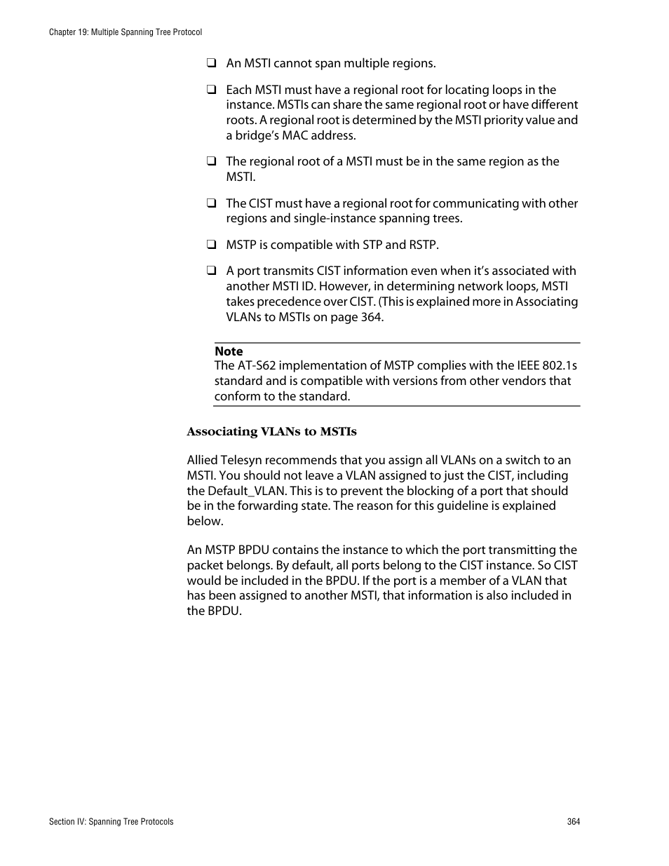 Allied Telesis AT-S62 User Manual | Page 364 / 862