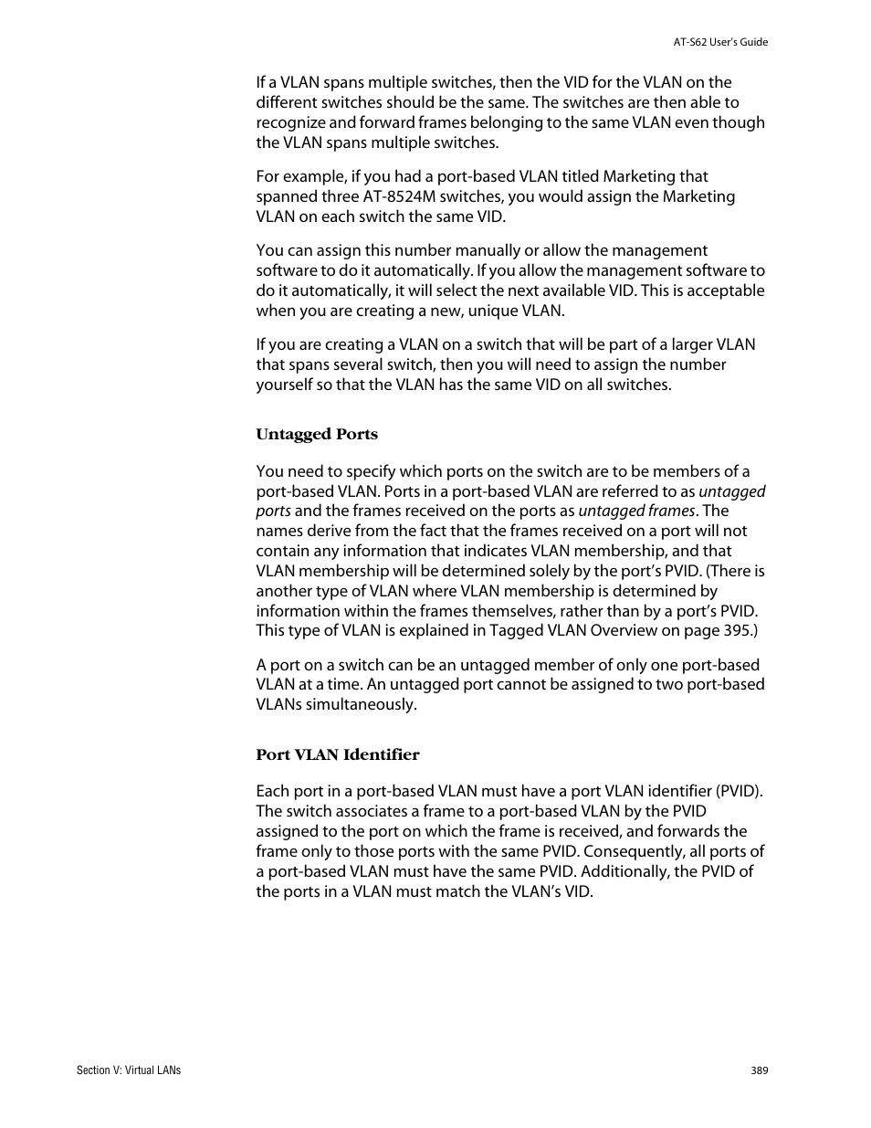 Allied Telesis AT-S62 User Manual | Page 389 / 862