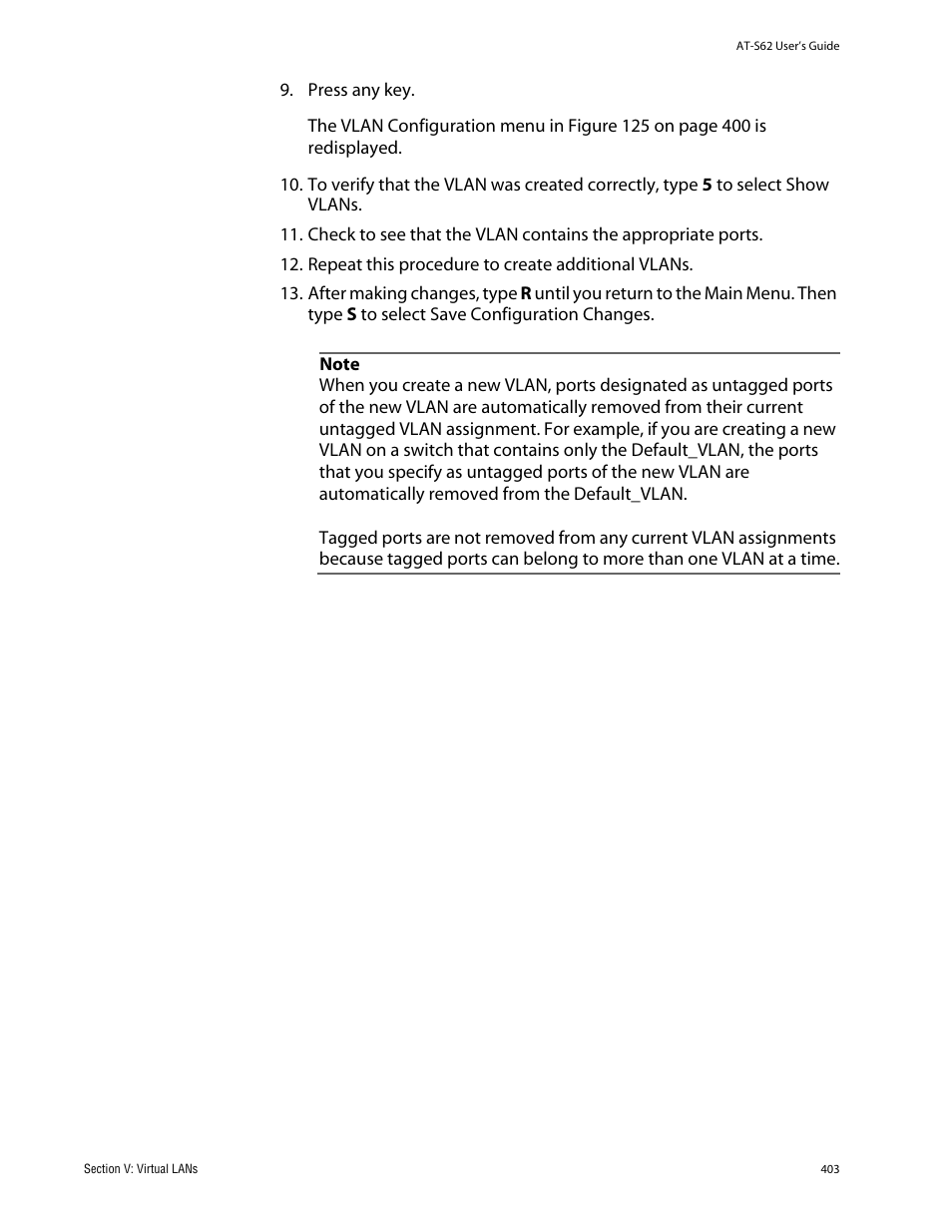 Allied Telesis AT-S62 User Manual | Page 403 / 862