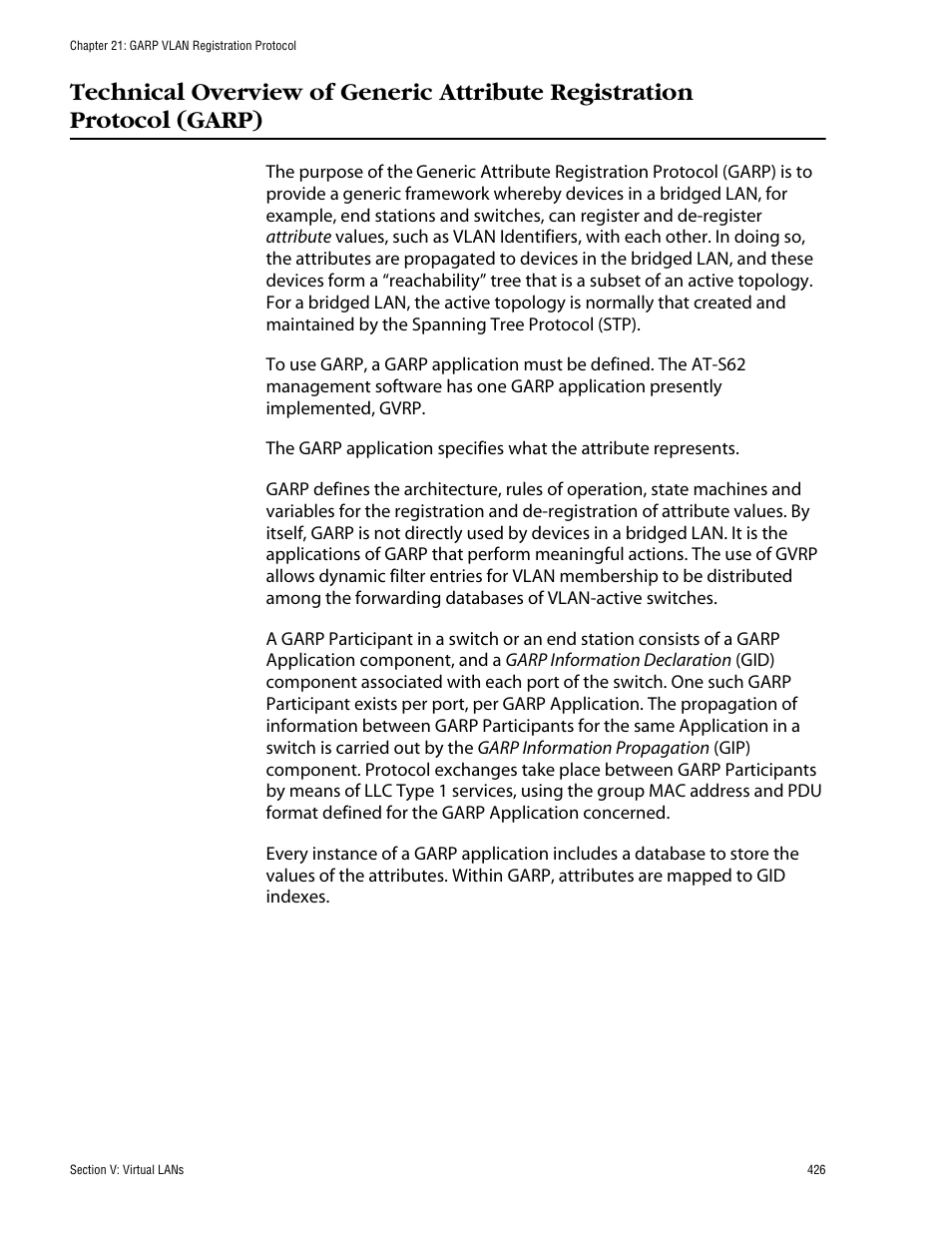 Allied Telesis AT-S62 User Manual | Page 426 / 862