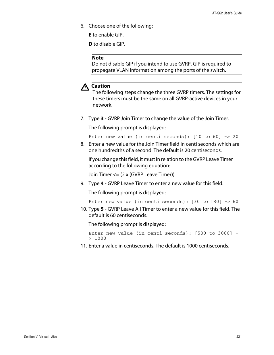 Allied Telesis AT-S62 User Manual | Page 431 / 862