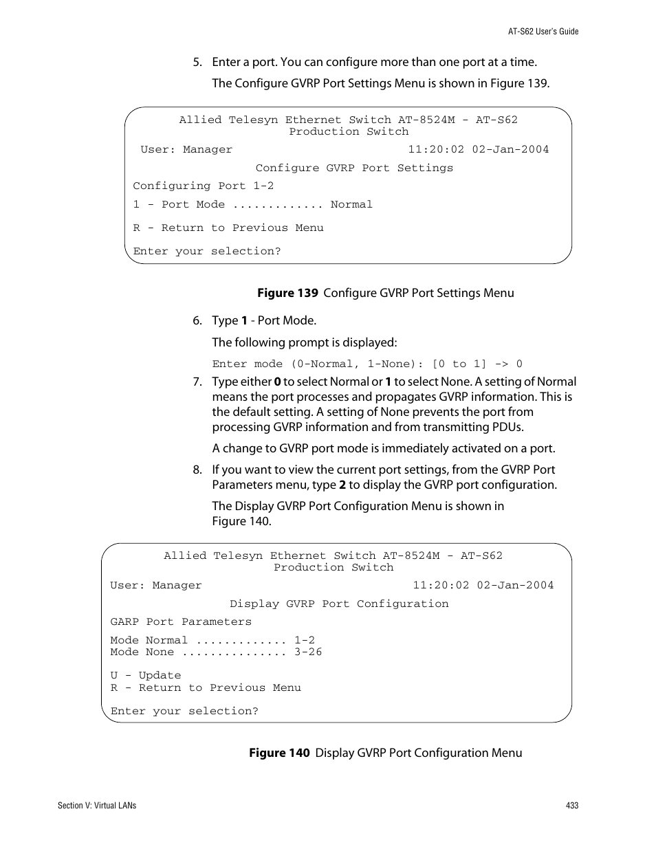 Allied Telesis AT-S62 User Manual | Page 433 / 862