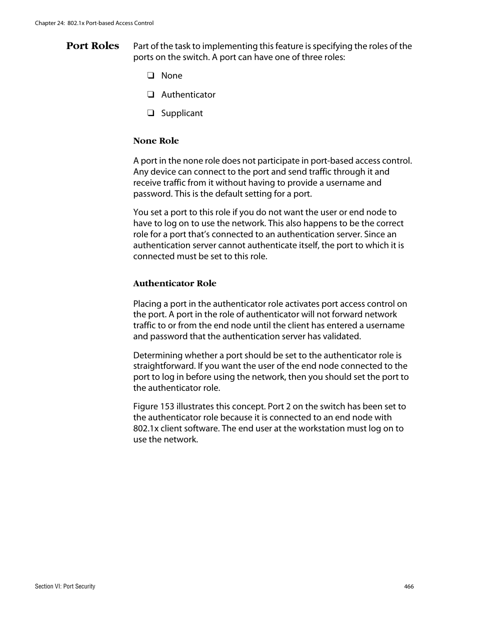 Port roles | Allied Telesis AT-S62 User Manual | Page 466 / 862