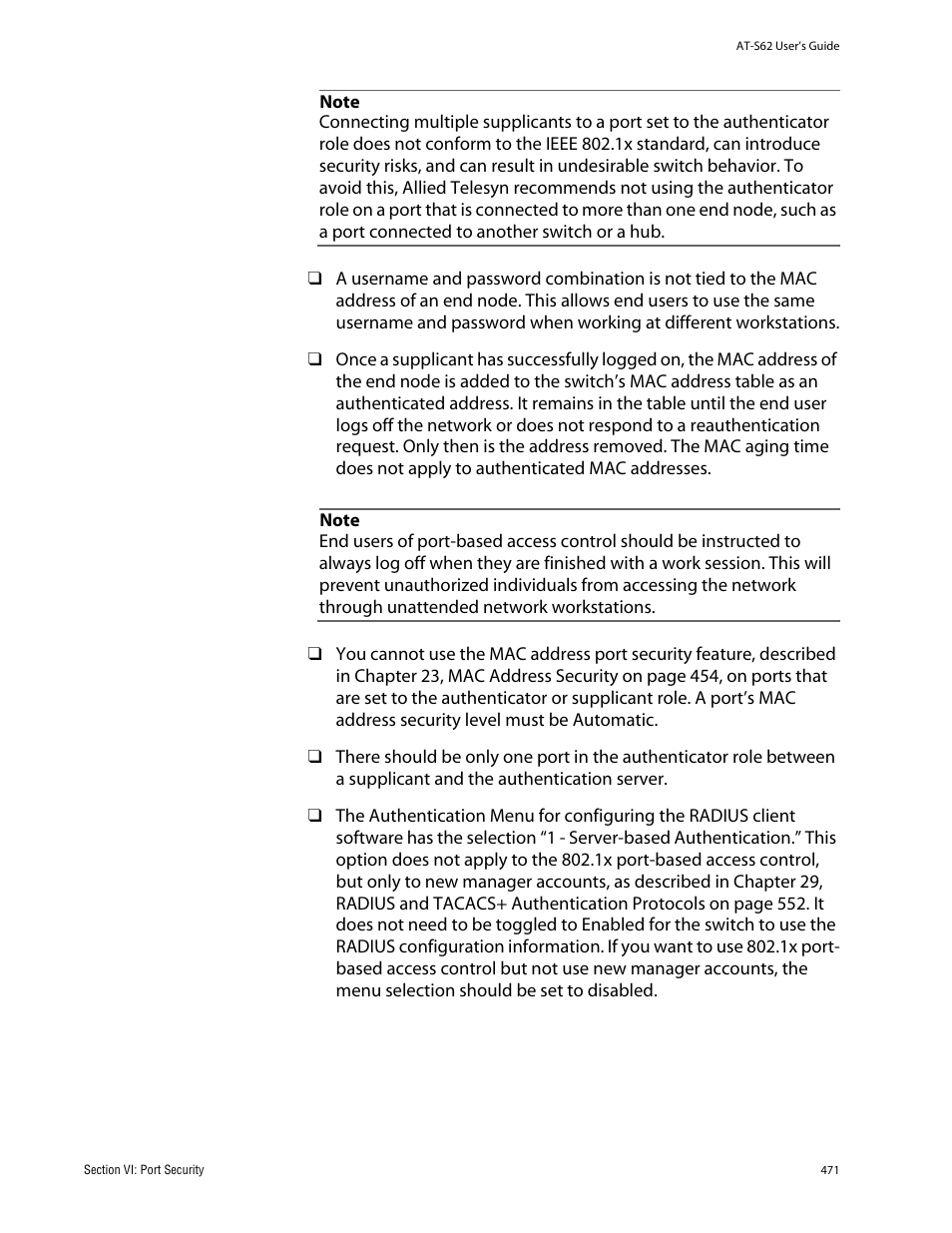 Allied Telesis AT-S62 User Manual | Page 471 / 862