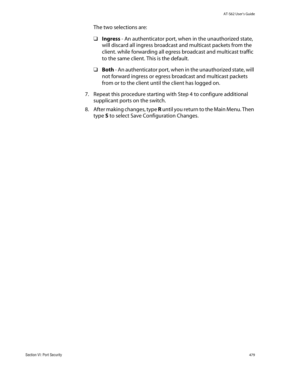 Allied Telesis AT-S62 User Manual | Page 479 / 862