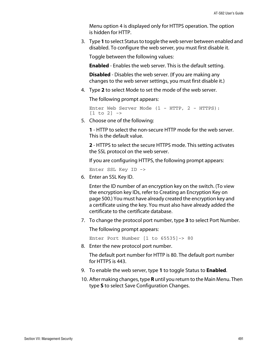 Allied Telesis AT-S62 User Manual | Page 491 / 862