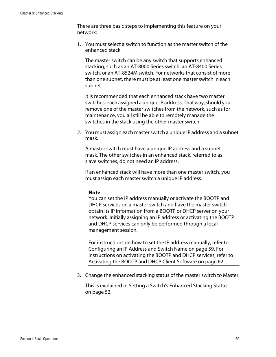 Allied Telesis AT-S62 User Manual | Page 50 / 862