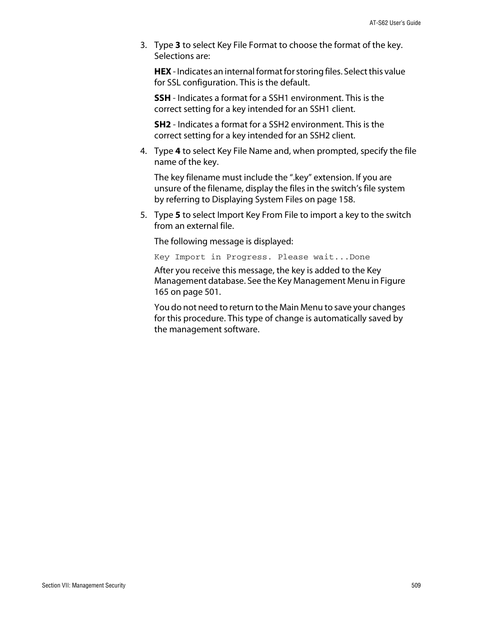 Allied Telesis AT-S62 User Manual | Page 509 / 862