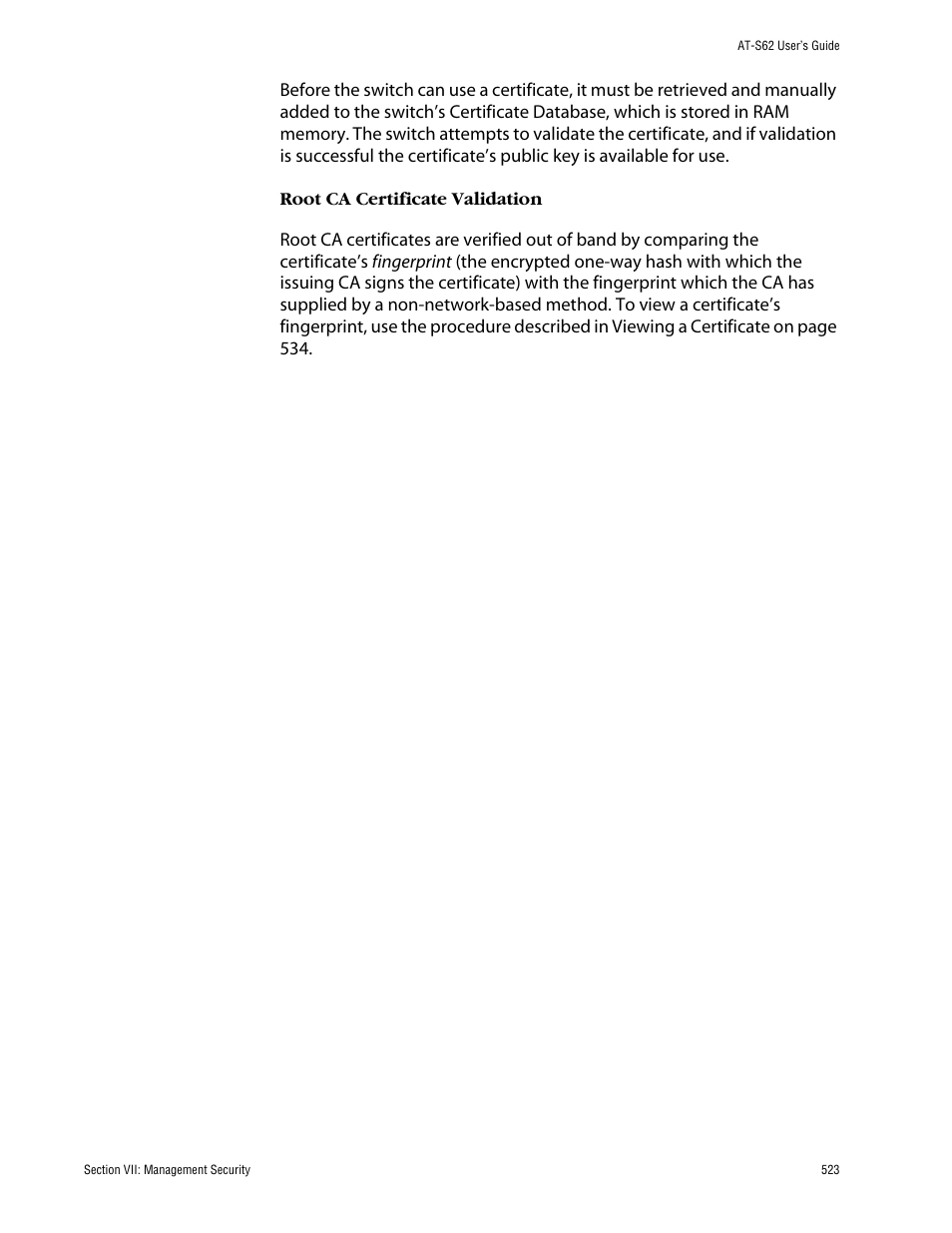 Allied Telesis AT-S62 User Manual | Page 523 / 862