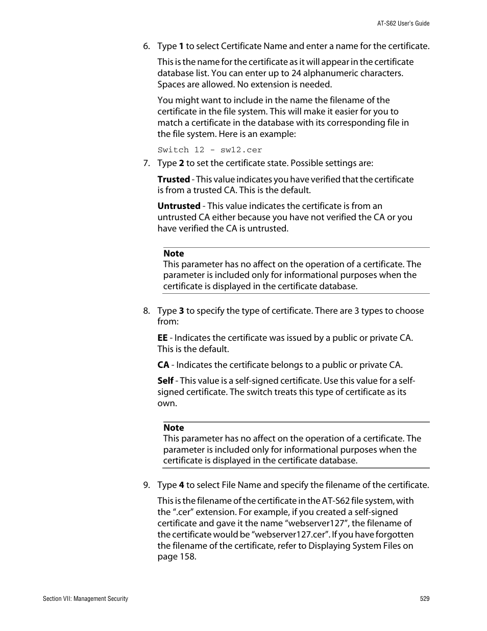 Allied Telesis AT-S62 User Manual | Page 529 / 862