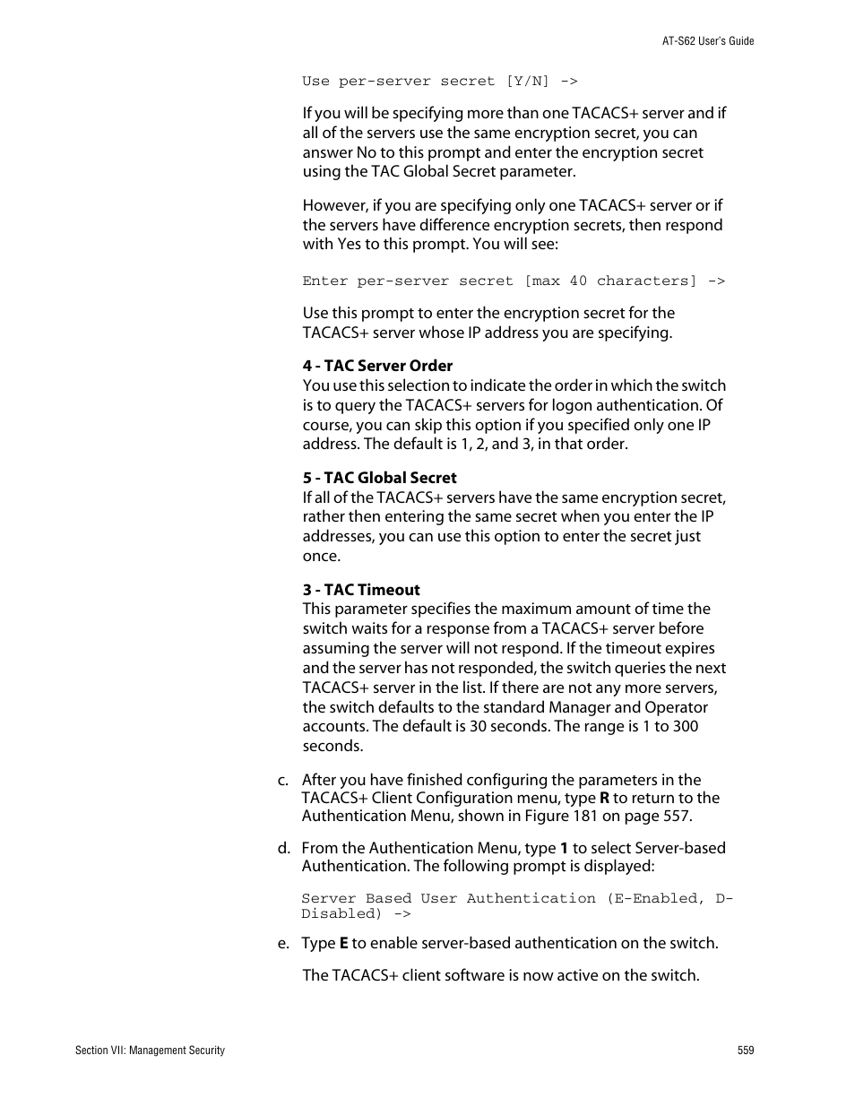 Allied Telesis AT-S62 User Manual | Page 559 / 862