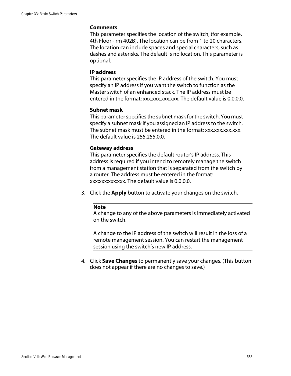 Allied Telesis AT-S62 User Manual | Page 588 / 862