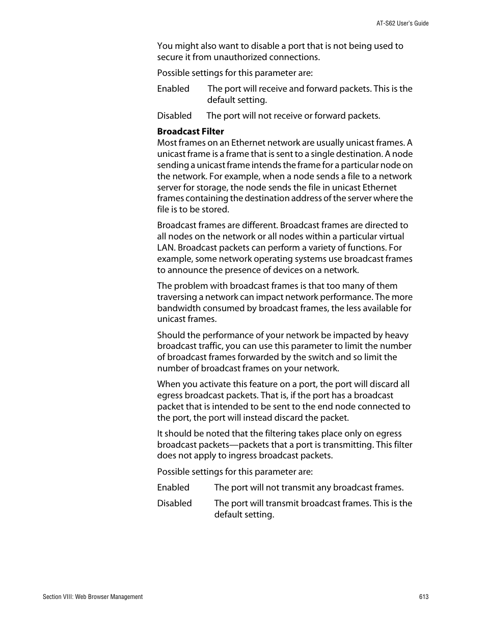 Allied Telesis AT-S62 User Manual | Page 613 / 862