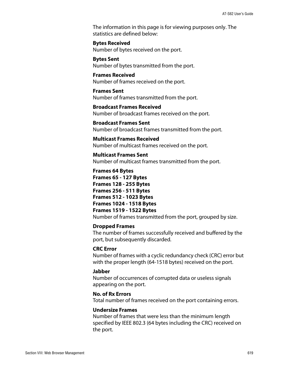 Allied Telesis AT-S62 User Manual | Page 619 / 862