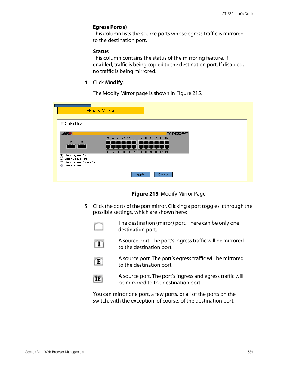 Allied Telesis AT-S62 User Manual | Page 639 / 862