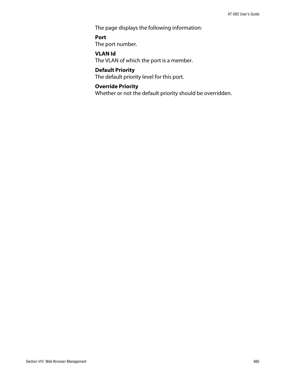 Allied Telesis AT-S62 User Manual | Page 665 / 862