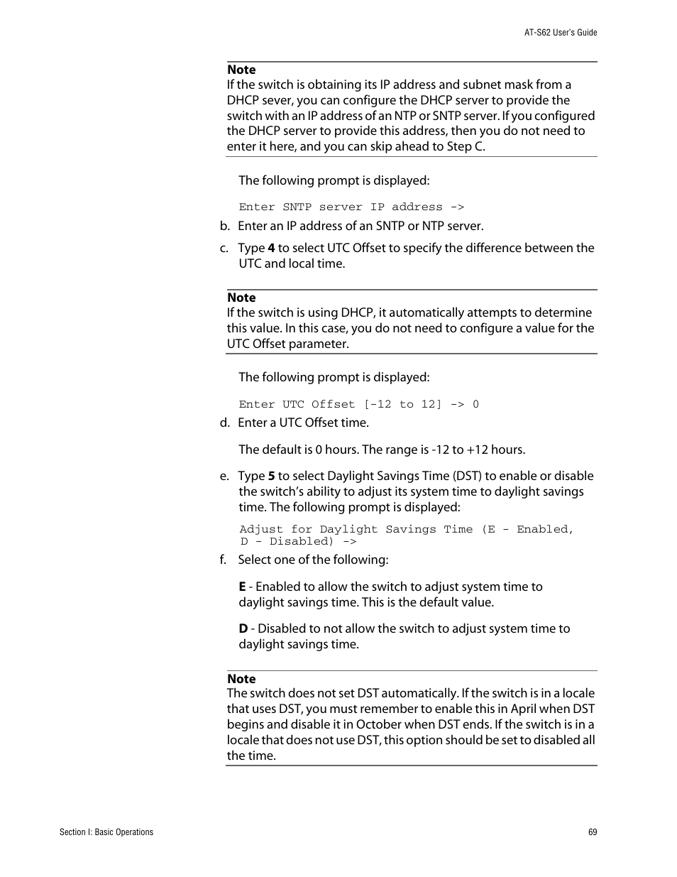 Allied Telesis AT-S62 User Manual | Page 69 / 862