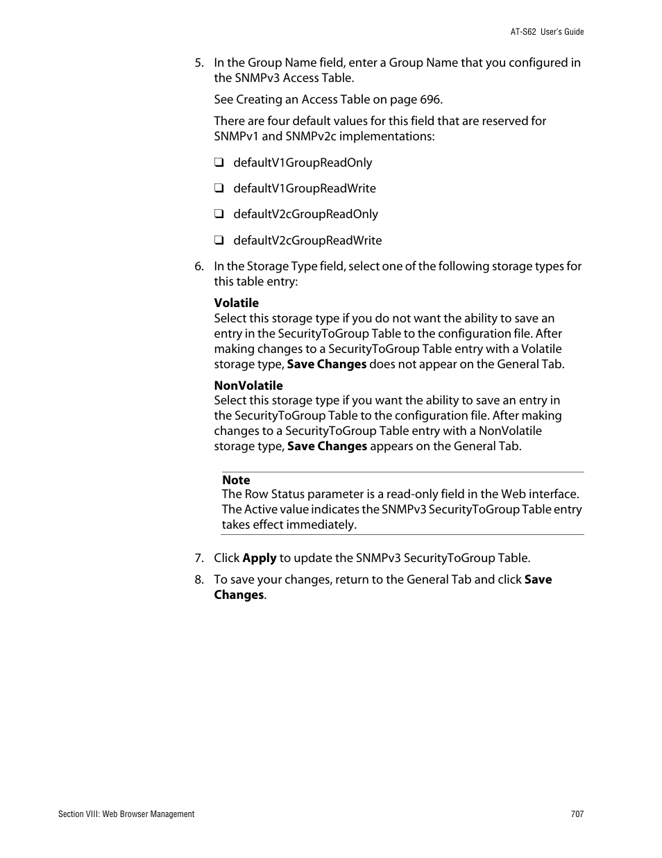 Allied Telesis AT-S62 User Manual | Page 707 / 862