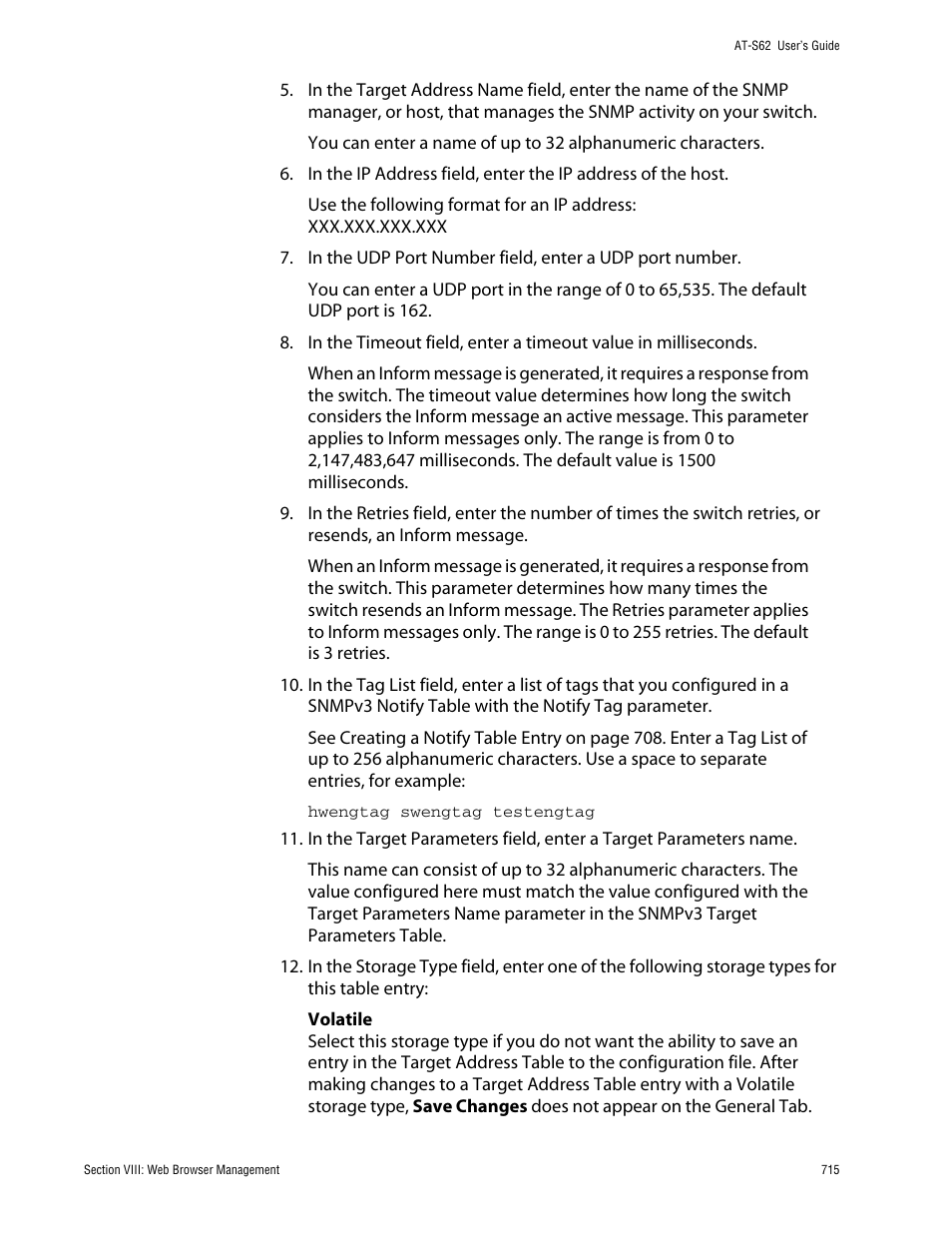 Allied Telesis AT-S62 User Manual | Page 715 / 862