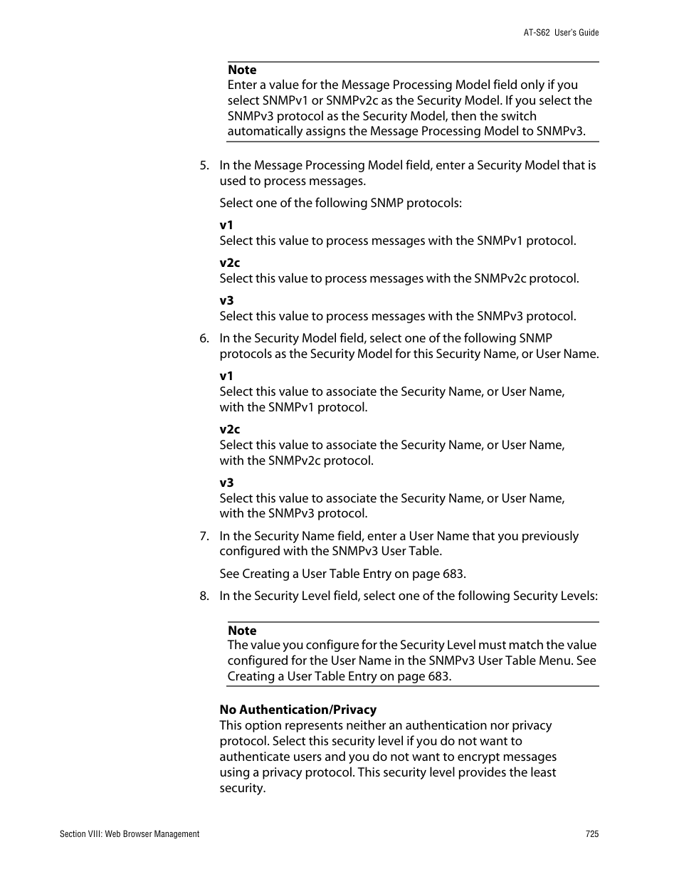 Allied Telesis AT-S62 User Manual | Page 725 / 862