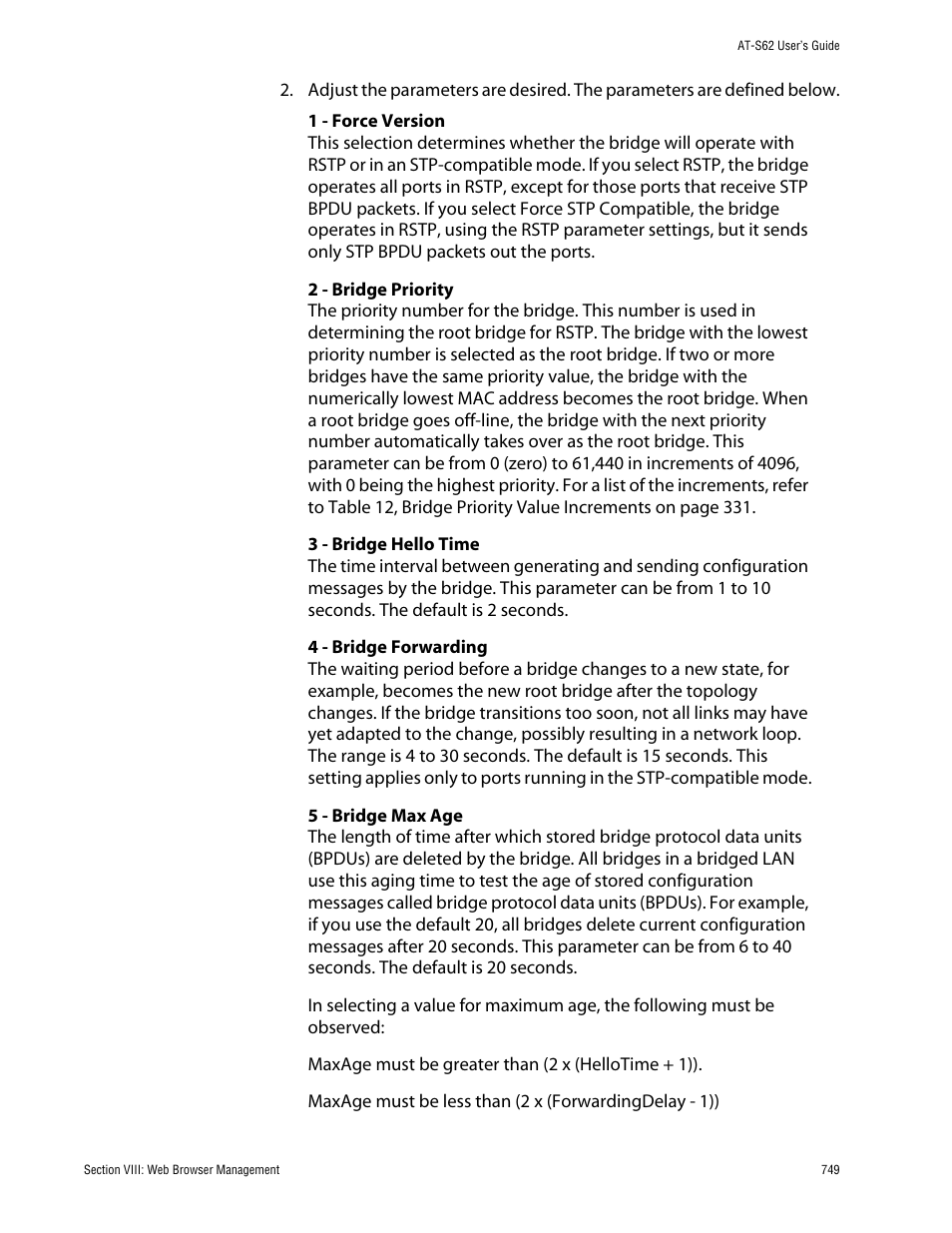 Allied Telesis AT-S62 User Manual | Page 749 / 862