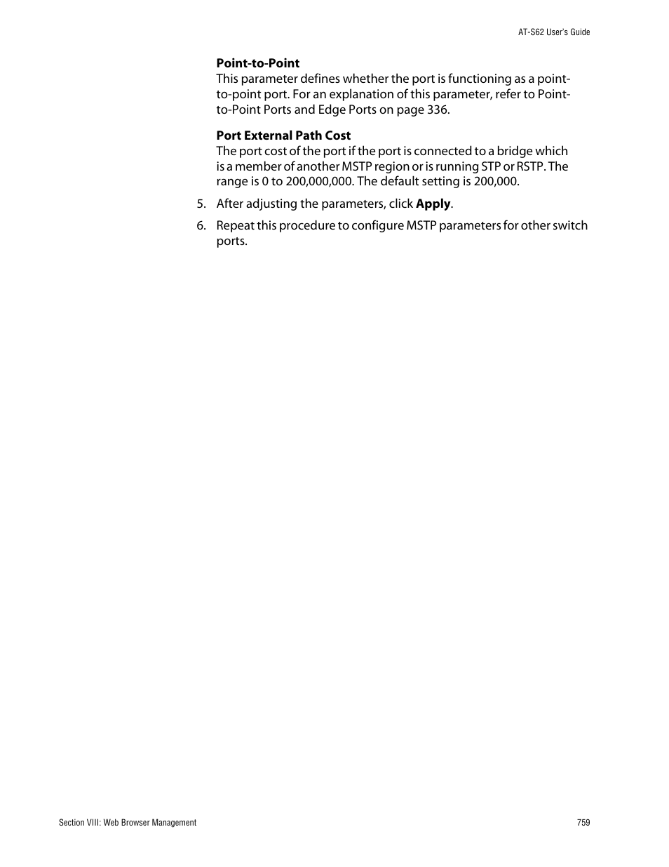 Allied Telesis AT-S62 User Manual | Page 759 / 862
