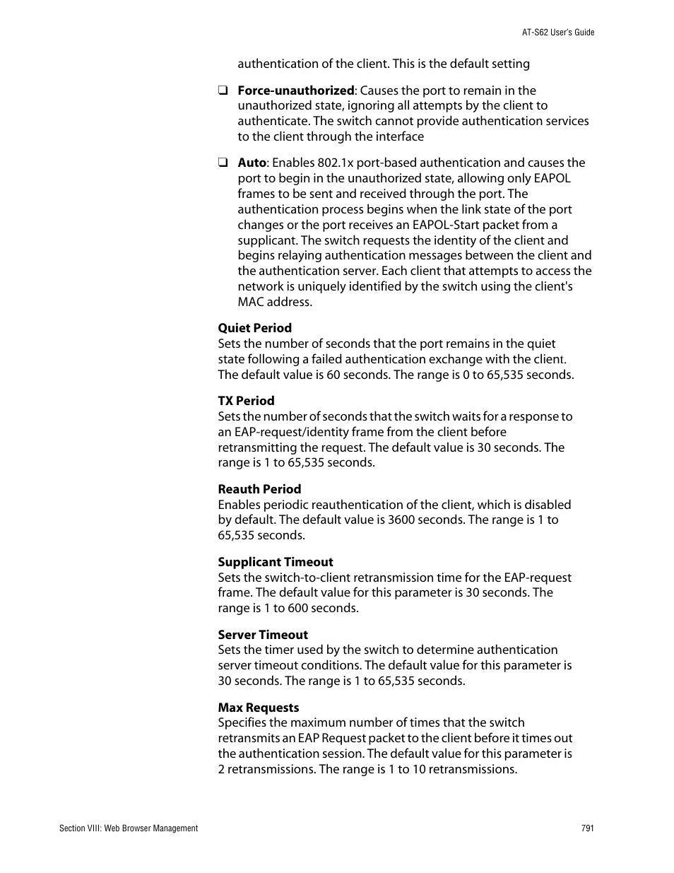 Allied Telesis AT-S62 User Manual | Page 791 / 862