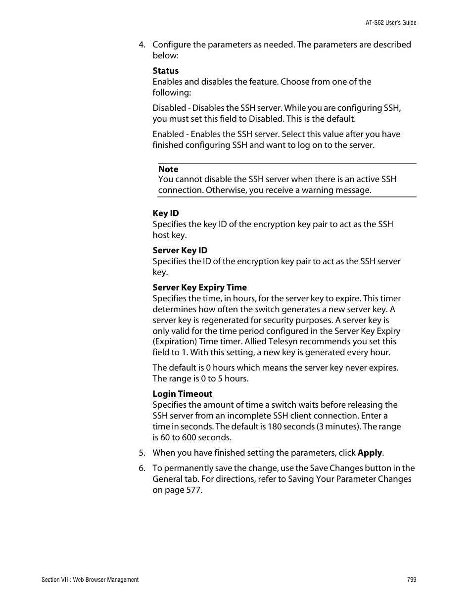 Allied Telesis AT-S62 User Manual | Page 799 / 862