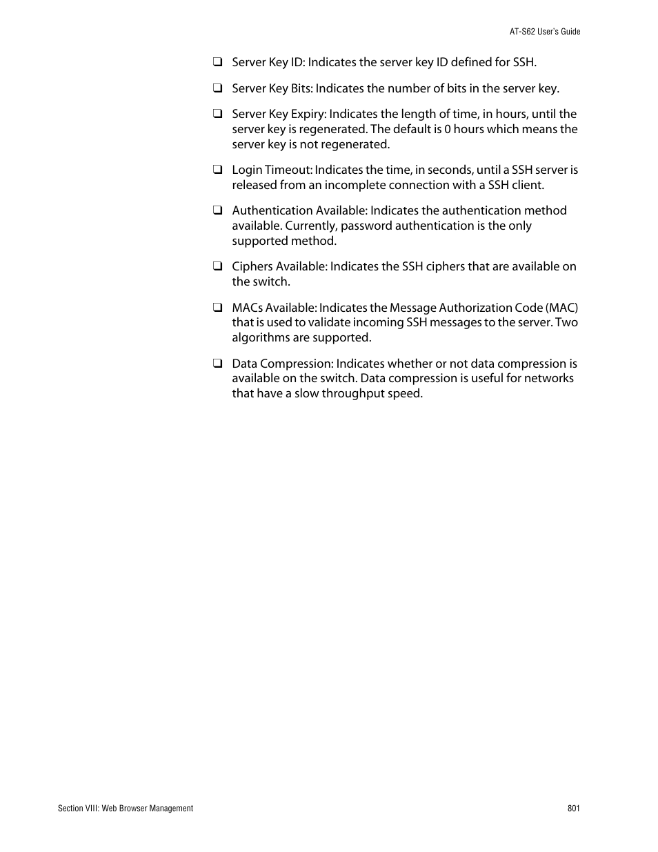Allied Telesis AT-S62 User Manual | Page 801 / 862