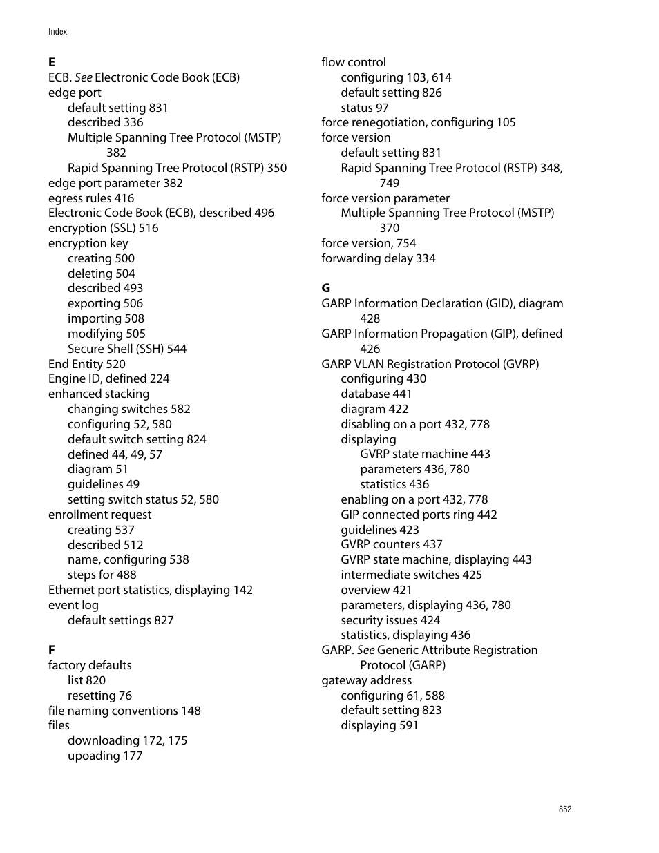 Allied Telesis AT-S62 User Manual | Page 852 / 862